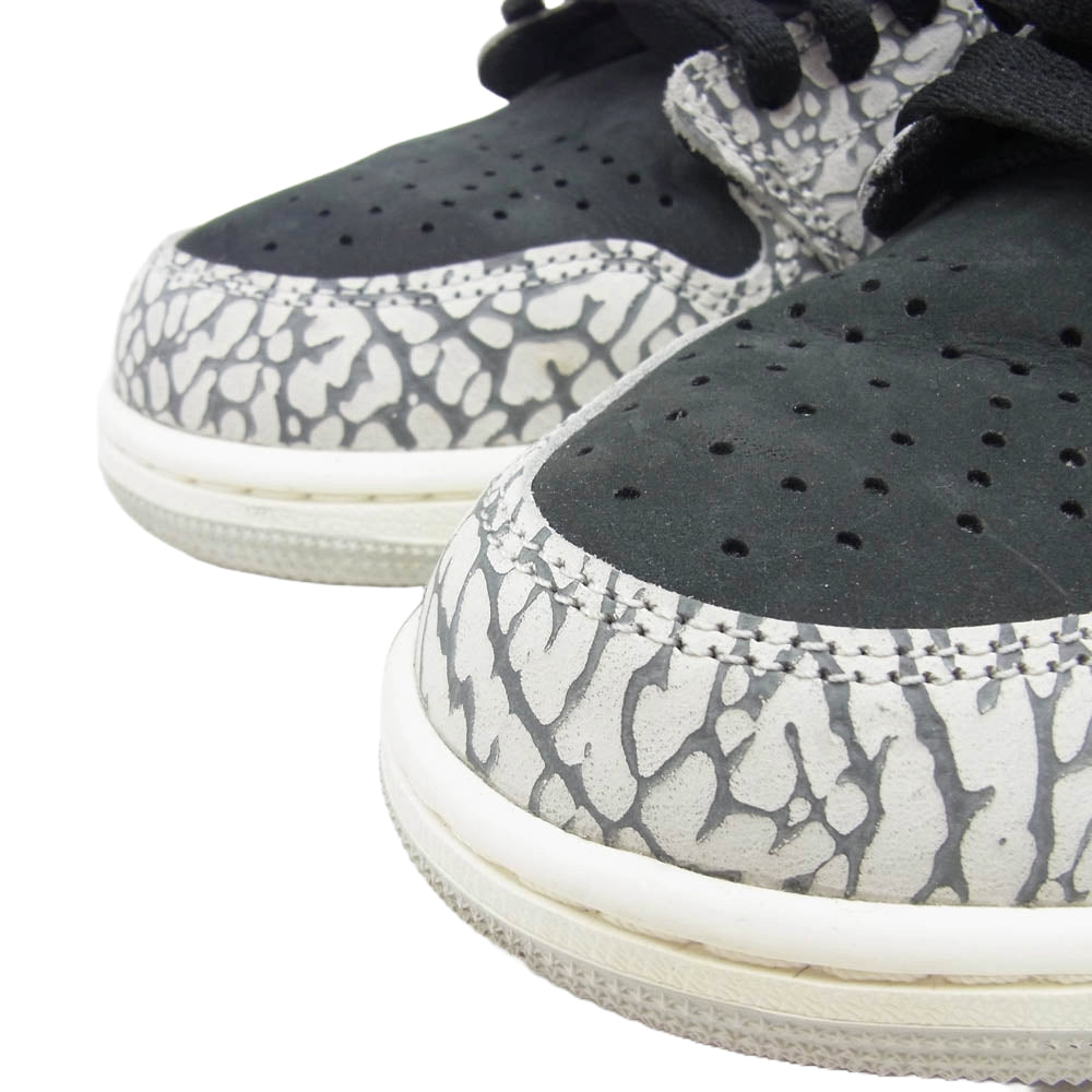 NIKE ナイキ CZ0790-001 AIR JORDAN 1 RETRO LOW OG BLACK CEMENT エア ジョーダン1 レトロ ブラック セメント ローカットスニーカー グレー系 ブラック系 27cm【中古】