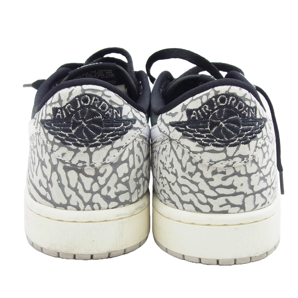 NIKE ナイキ CZ0790-001 AIR JORDAN 1 RETRO LOW OG BLACK CEMENT エア ジョーダン1 レトロ ブラック セメント ローカットスニーカー グレー系 ブラック系 27cm【中古】