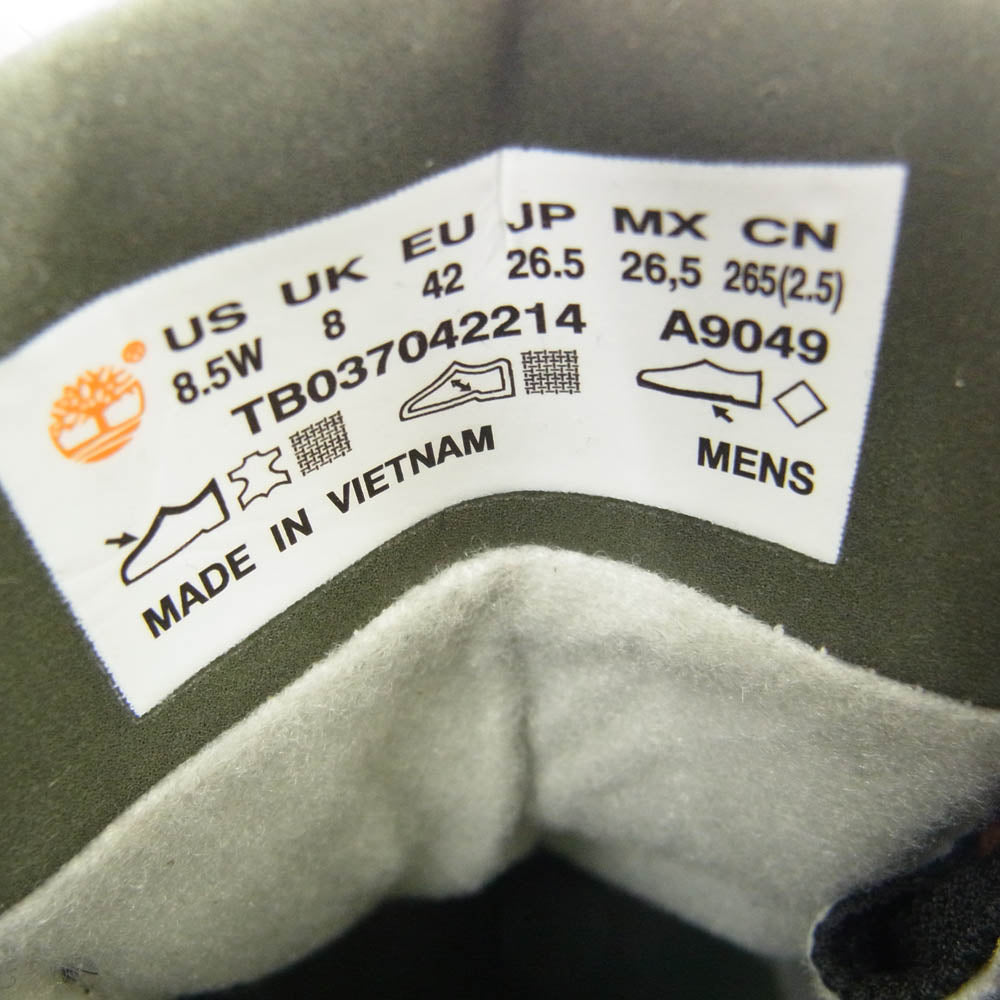 Timberland ティンバーランド 37042 ヘリテージ GTX モックトゥ ミッド ブーツ ブラウン系 26.5cm【中古】