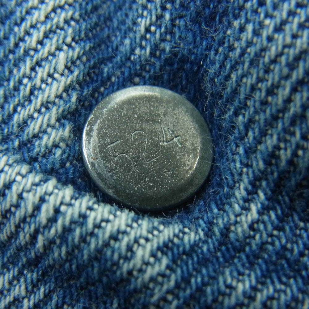 Levi's リーバイス 80s ヴィンテージ 501 RED LINE 赤耳 裏刻印 524 ボタン フライ ストレート デニム パンツ インディゴブルー系 W40 L33【中古】