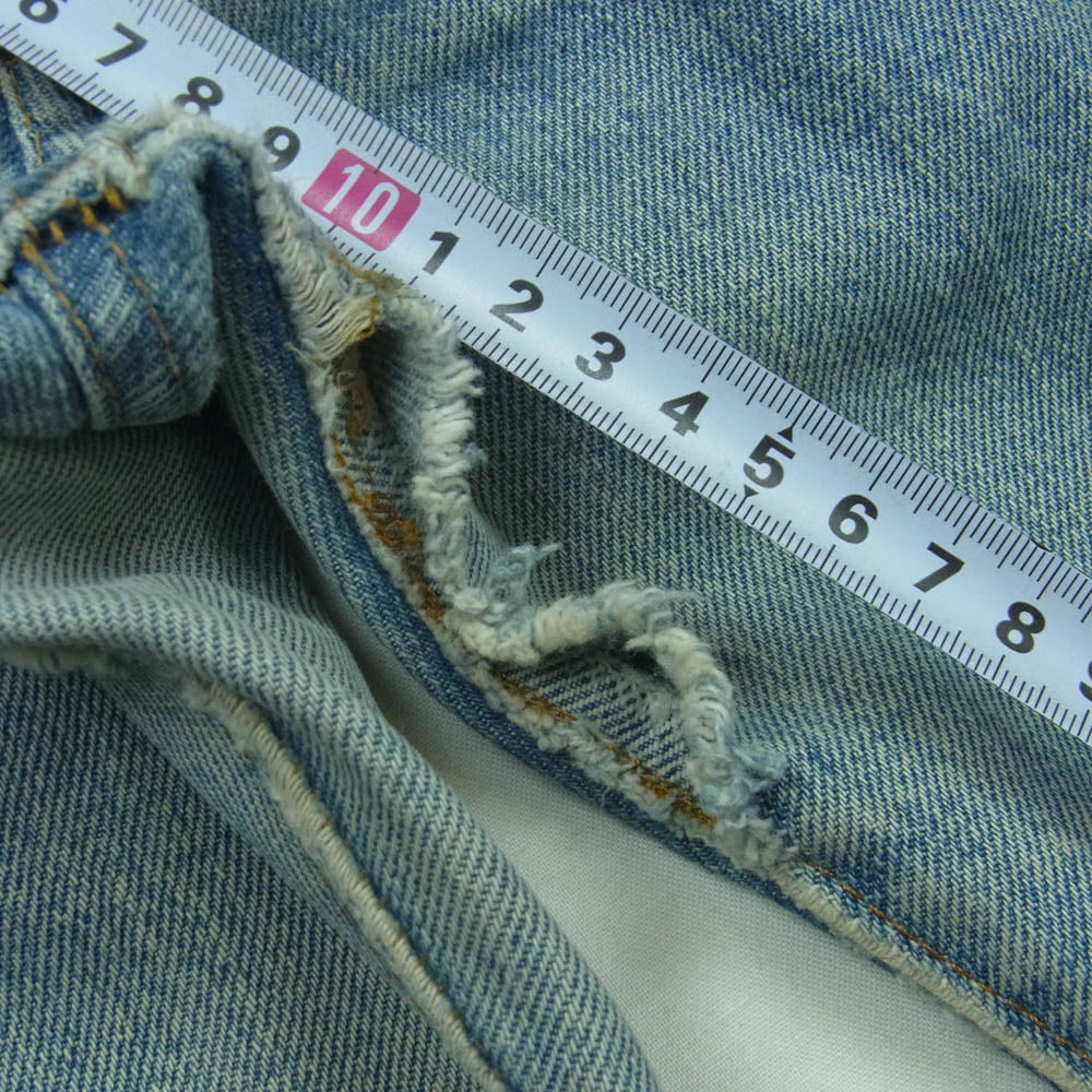 Levi's リーバイス 80s ヴィンテージ 501 RED LINE 赤耳 裏刻印 524 ボタン フライ ストレート デニム パンツ インディゴブルー系 W38【中古】