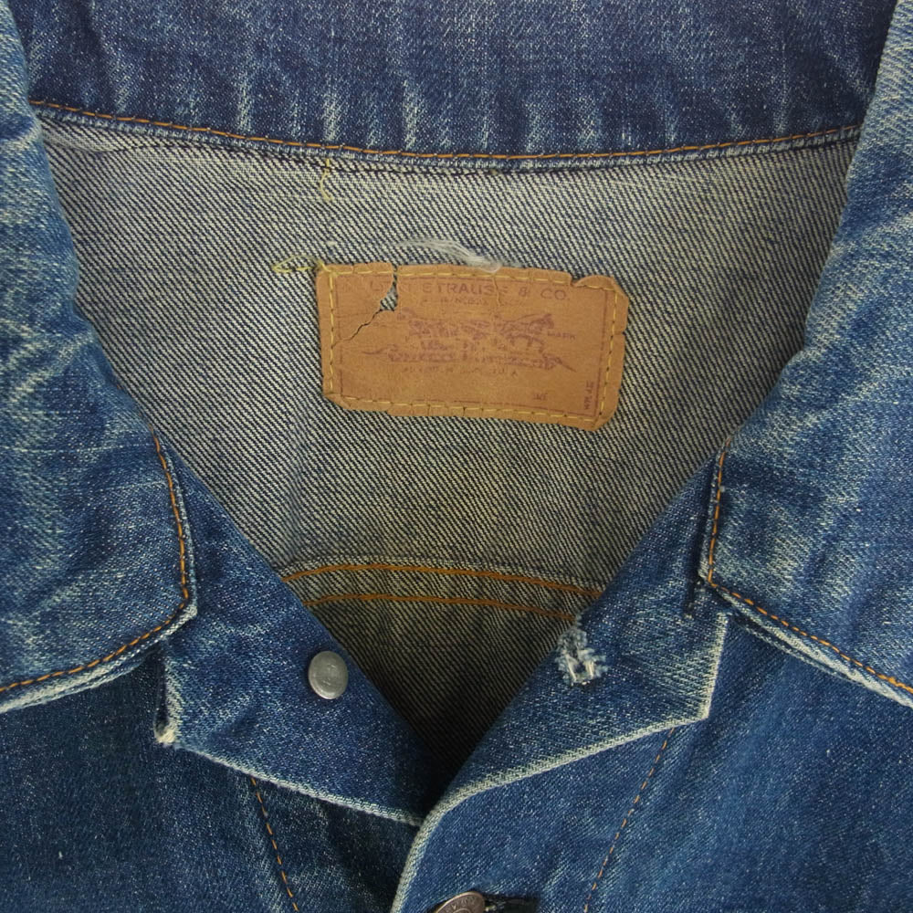 Levi's リーバイス 60s 70505 BIGE ボタン裏刻印521 4th デニム ジャケット インディゴブルー系【中古】