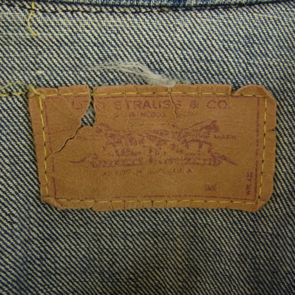 Levi's リーバイス 60s 70505 BIGE ボタン裏刻印521 4th デニム ジャケット インディゴブルー系【中古】