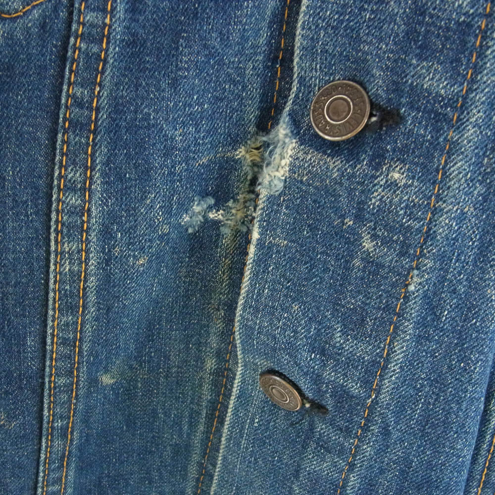 Levi's リーバイス 60s 70505 BIGE ボタン裏刻印521 4th デニム ジャケット インディゴブルー系【中古】