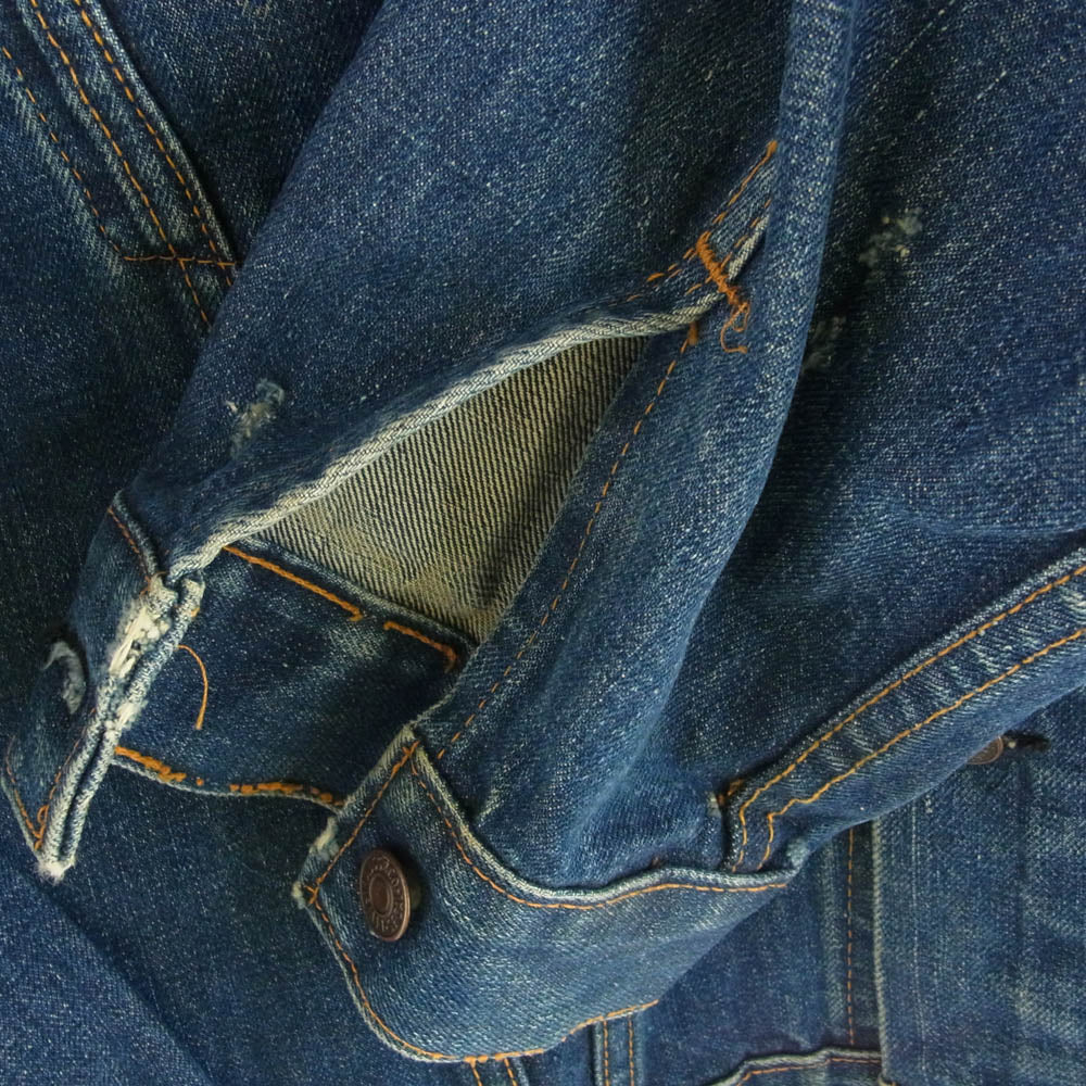 Levi's リーバイス 60s 70505 BIGE ボタン裏刻印521 4th デニム ジャケット インディゴブルー系【中古】
