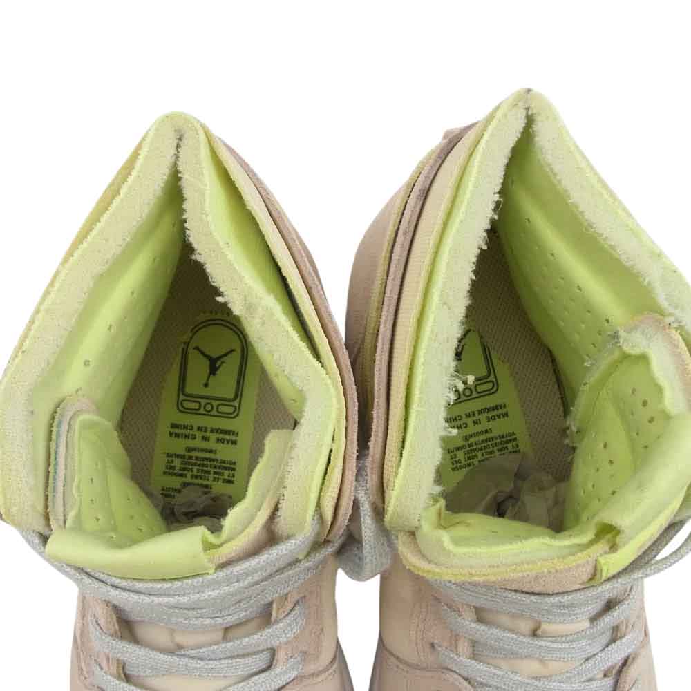 NIKE ナイキ CT0979-200 Women's ウィメンズ Air Jordan 1 High Zoom Confort エアジョーダン1 ハイ ズーム コンフォート Lemon Twist レモンツイス ハイカット スニーカー ベージュ系 イエロー系 29cm【中古】