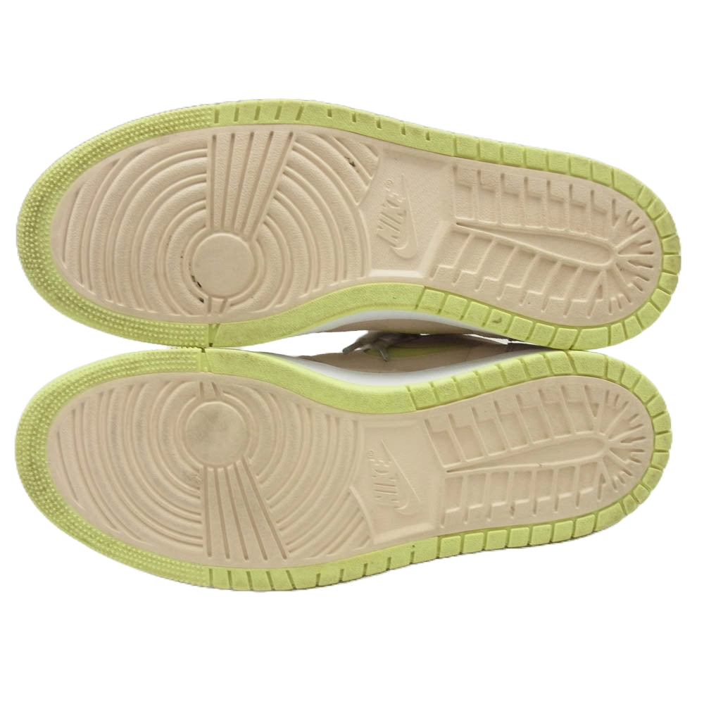 NIKE ナイキ CT0979-200 Women's ウィメンズ Air Jordan 1 High Zoom Confort エアジョーダン1 ハイ ズーム コンフォート Lemon Twist レモンツイス ハイカット スニーカー ベージュ系 イエロー系 29cm【中古】