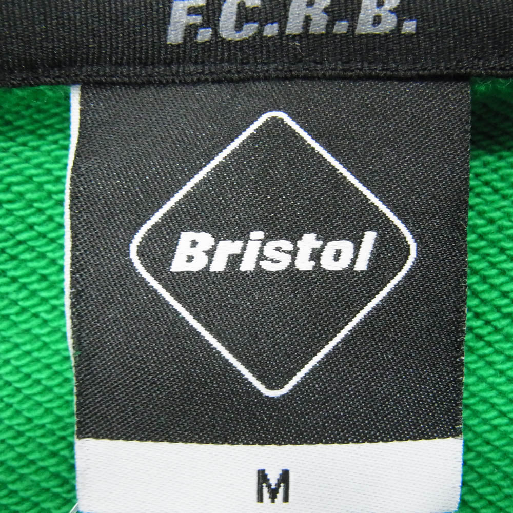 F.C.R.B. エフシーアールビー 22SS FCRB-220054 LOGO APPLIQUE PULLOVER SWEAT HOODIE ロゴアップリケ プルオーバー フーディ パーカー グリーン系 M【中古】