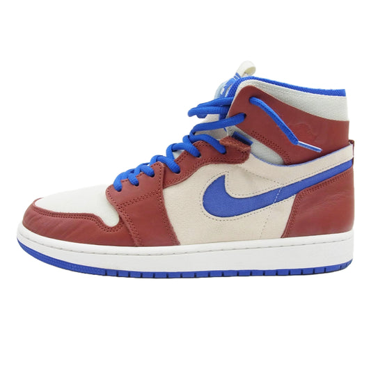 NIKE ナイキ CT0979-104 Women's ウィメンズ Air Jordan 1 High Zoom Comfort エアジョーダン1 ハイ ズーム コンフォート Team Red チームレッド ハイカット スニーカー ブラウン系 ブルー系 28cm【中古】