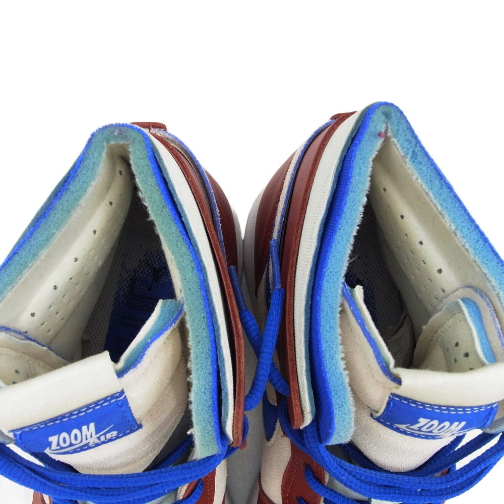 NIKE ナイキ CT0979-104 Women's ウィメンズ Air Jordan 1 High Zoom Comfort エアジョーダン1 ハイ ズーム コンフォート Team Red チームレッド ハイカット スニーカー ブラウン系 ブルー系 28cm【中古】