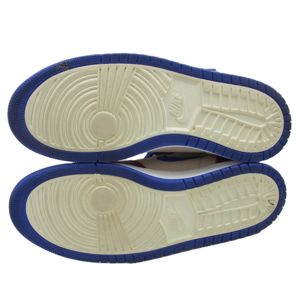 NIKE ナイキ CT0979-104 Women's ウィメンズ Air Jordan 1 High Zoom Comfort エアジョーダン1 ハイ ズーム コンフォート Team Red チームレッド ハイカット スニーカー ブラウン系 ブルー系 28cm【中古】