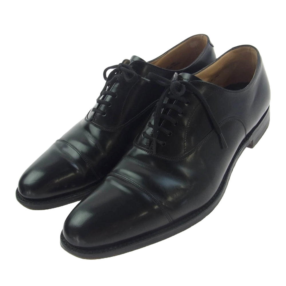CHURCH'S チャーチ 6602 HONG KONG 香港 ホンコン シティコレクション レザーソール ストレートチップ  レザー シューズ ブラック系 65【中古】