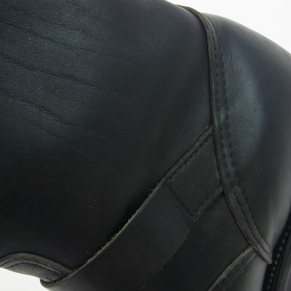 Chippewa チペワ 59868 80s プリント黒タグ ENGINEER BOOTS プレーントゥ レザー エンジニア ブーツ ブラック系 9E【中古】