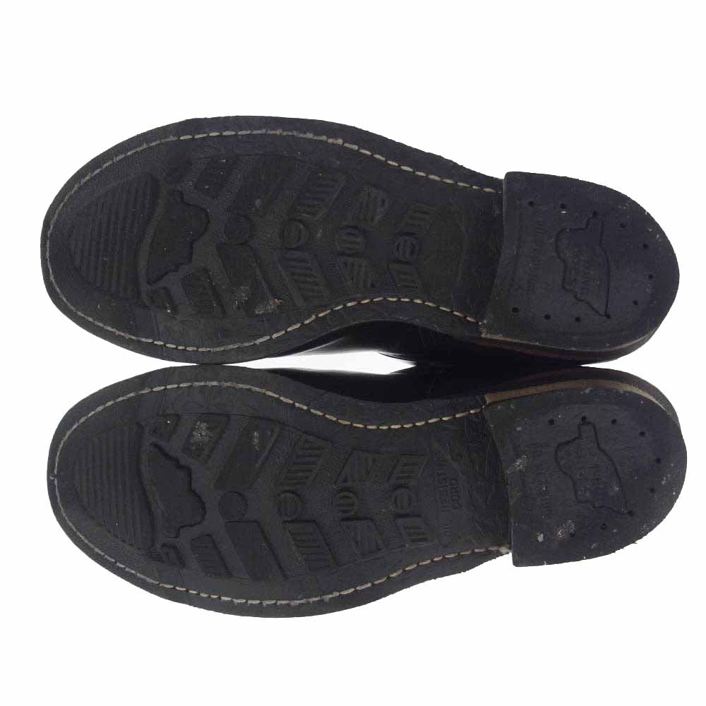 RED WING レッドウィング 2268 08年製 USA製 ENGINEER BOOTS レザー エンジニア ブーツ ブラック系 US9D【中古】