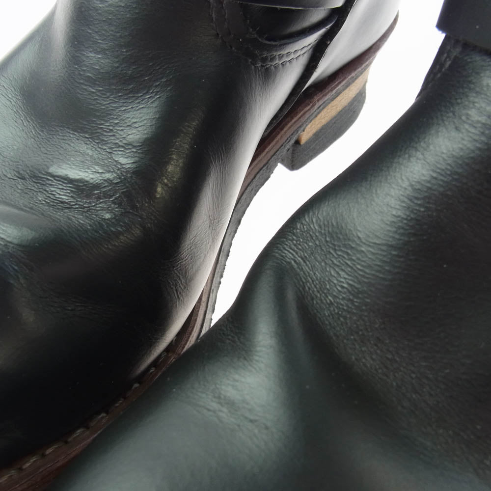 RED WING レッドウィング 2268 08年製 USA製 ENGINEER BOOTS レザー エンジニア ブーツ ブラック系 US9D【中古】