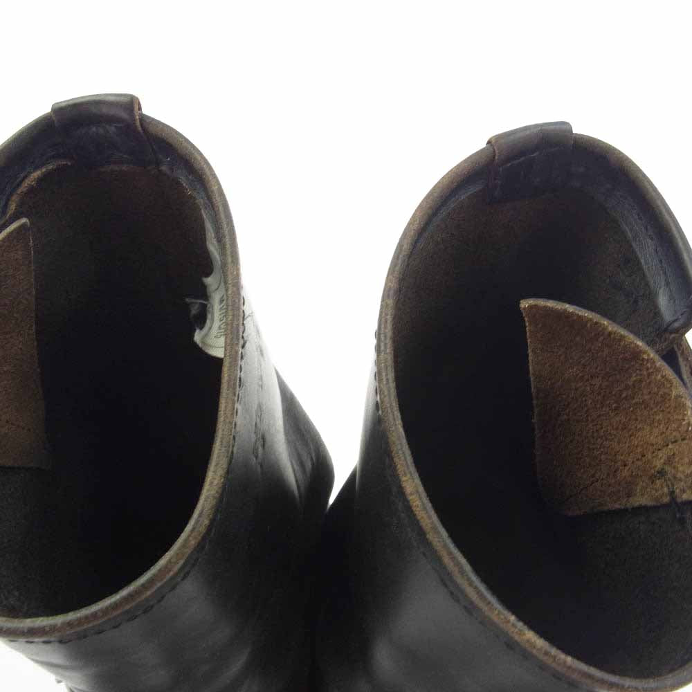 RED WING レッドウィング 2268 PT91 茶芯 プリント羽根タグ USA製 ENGINEER BOOTS レザー エンジニア ブーツ ブラック系 印字薄れの為不明【中古】