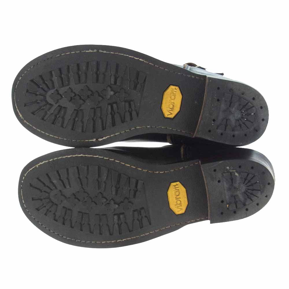 RED WING レッドウィング 2268 PT91 茶芯 プリント羽根タグ USA製 ENGINEER BOOTS レザー エンジニア ブーツ ブラック系 印字薄れの為不明【中古】