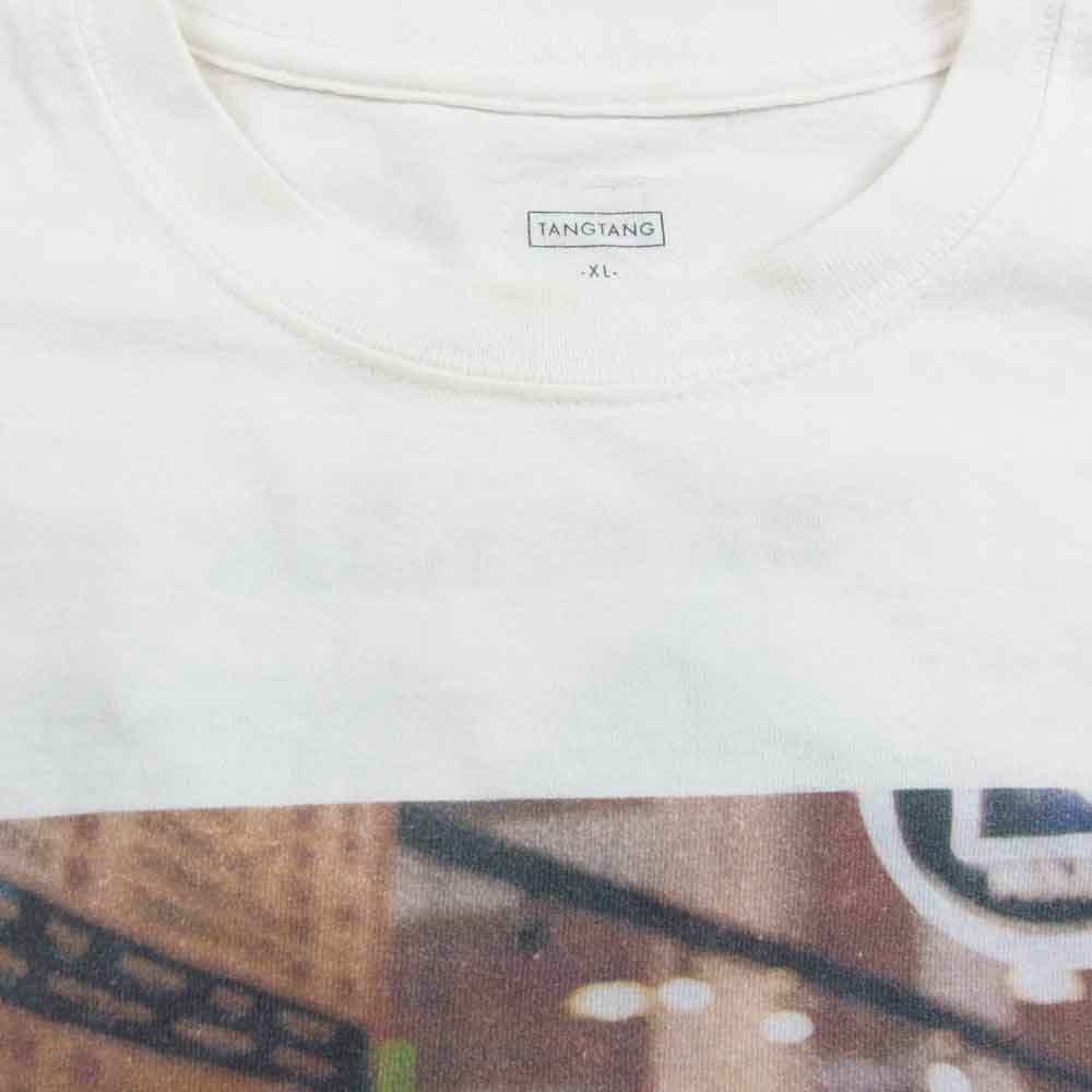 タンタン フォト プリント Tシャツ 半袖 ホワイト系 XL【中古】