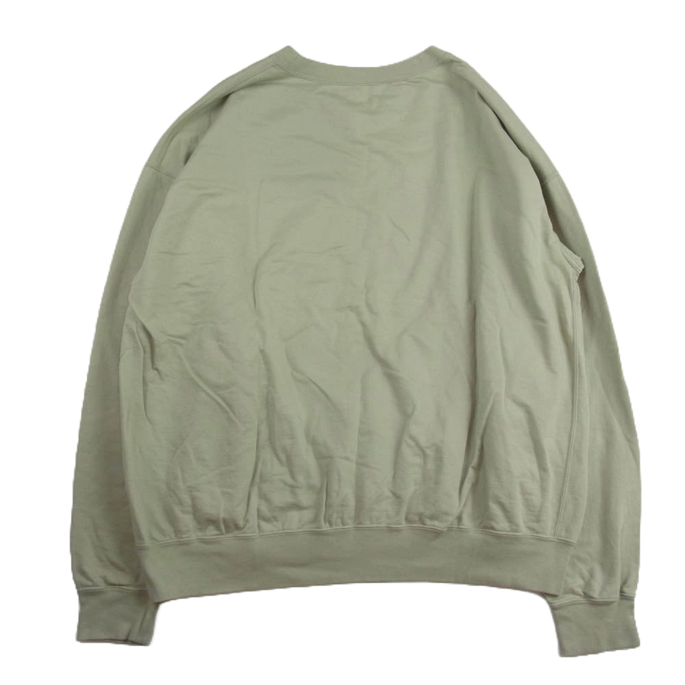 AURALEE オーラリー A9SP01NU SUPER HIGH GAUGE SWEAT BIG P/O スーパー ハイゲージ スウェット ビッグ プルオーバー グリーン系 5【中古】