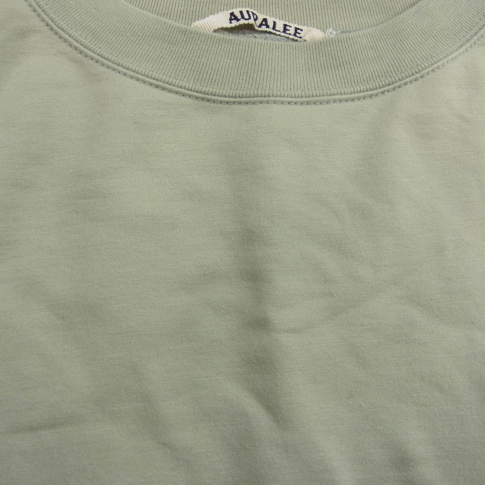 AURALEE オーラリー A9SP01NU SUPER HIGH GAUGE SWEAT BIG P/O スーパー ハイゲージ スウェット ビッグ プルオーバー グリーン系 5【中古】