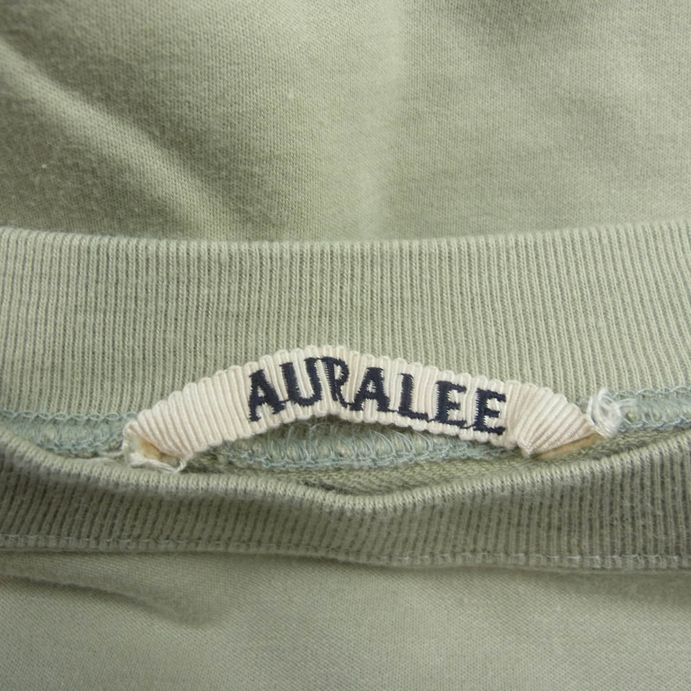 AURALEE オーラリー A9SP01NU SUPER HIGH GAUGE SWEAT BIG P/O スーパー ハイゲージ スウェット ビッグ プルオーバー グリーン系 5【中古】