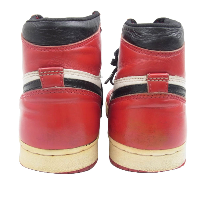 NIKE ナイキ 130207-101 ヴィンテージ 1994年製 復刻 AIR JORDAN 1 RETRO HIGH CHICAGO エアジョーダン1 シカゴ ハイカット スニーカー レッド系 ホワイト系 25cm【中古】