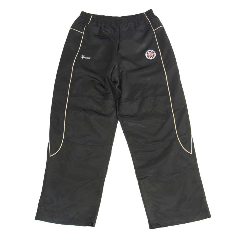 Supreme シュプリーム 24SS Satin Track Pant サテン トラック ロング パンツ ブラック系 L【中古】