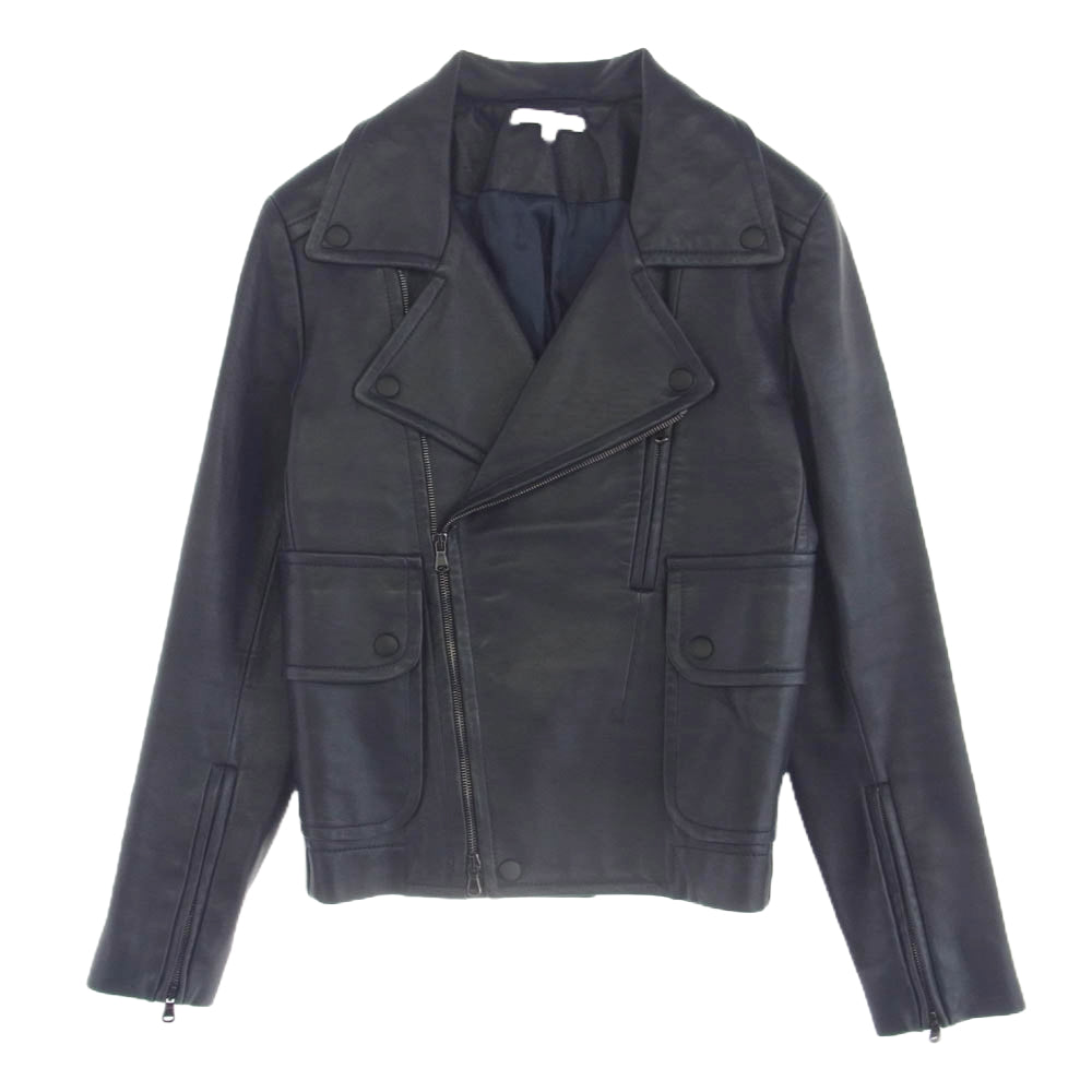 カルヴェン ラムレザー ダブルライダース ジャケット 44【中古】