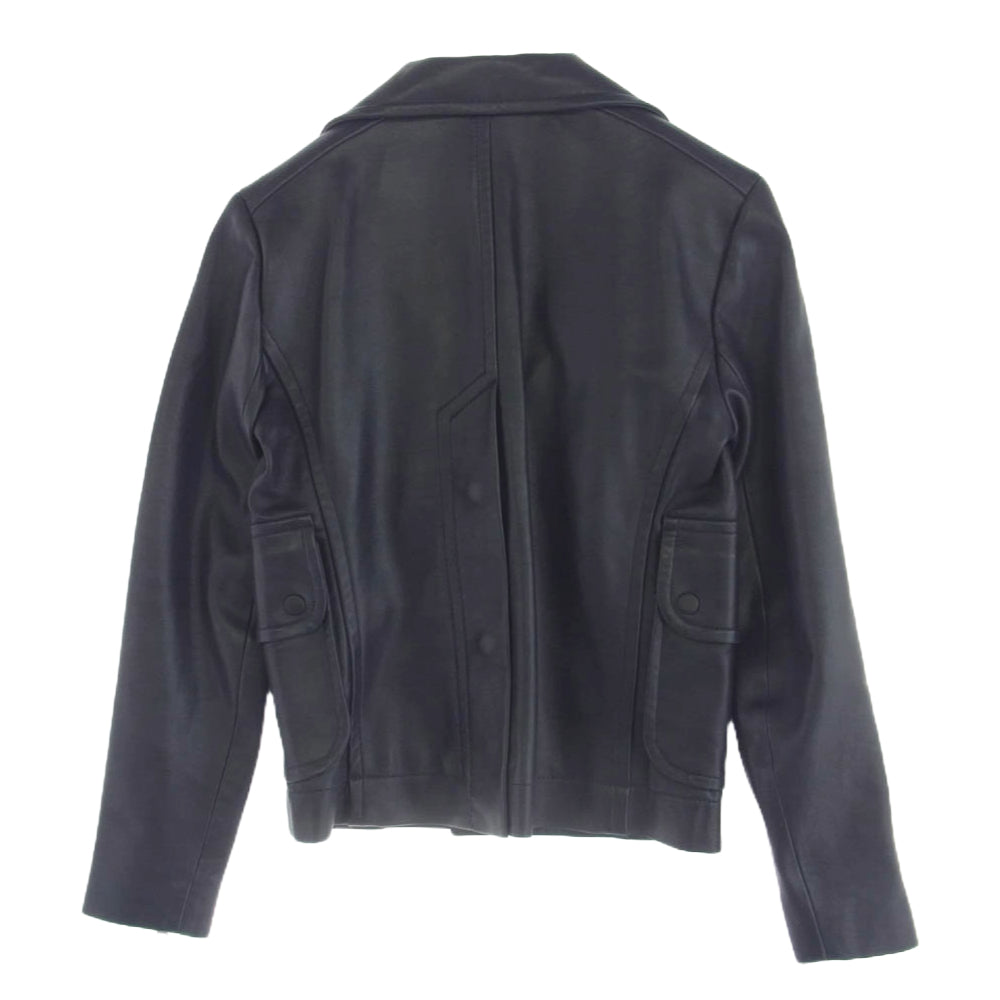 カルヴェン ラムレザー ダブルライダース ジャケット 44【中古】