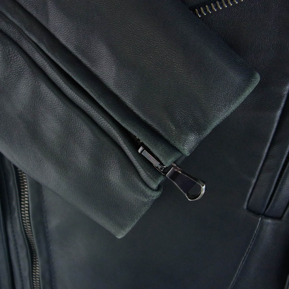 カルヴェン ラムレザー ダブルライダース ジャケット 44【中古】