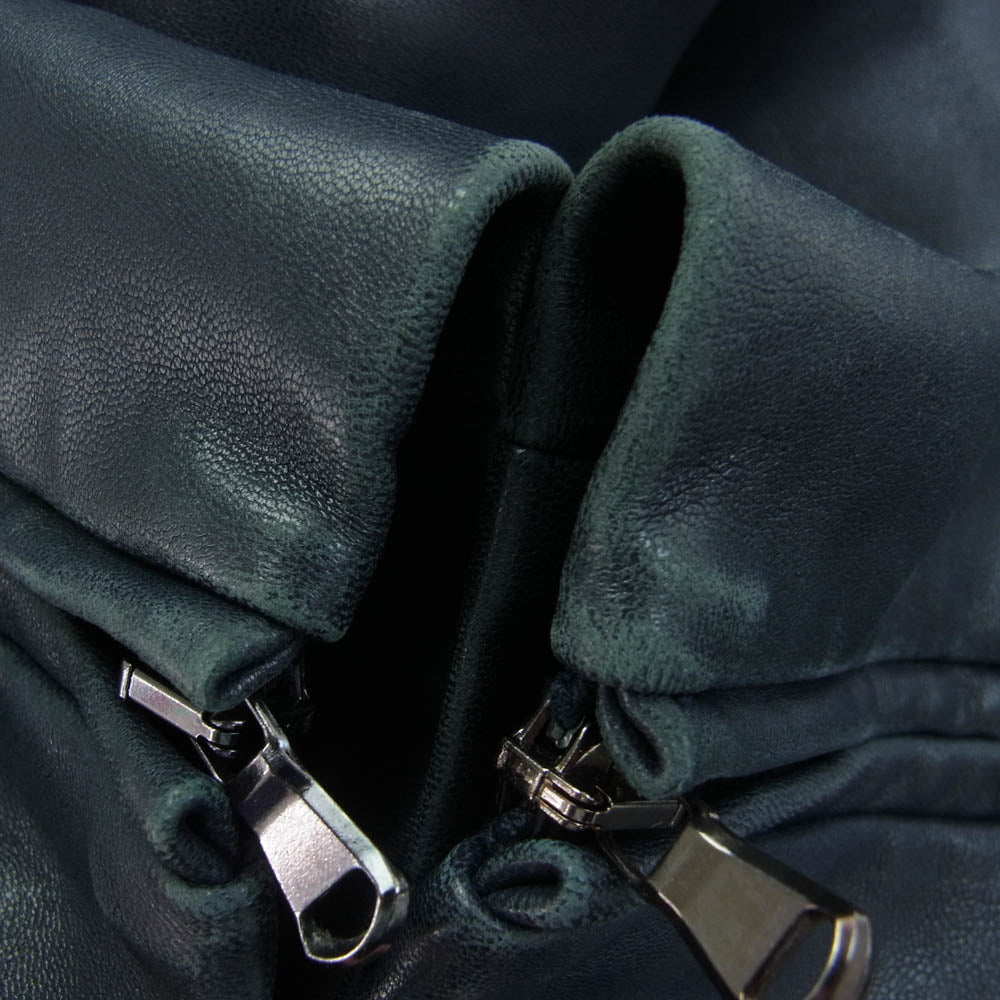 カルヴェン ラムレザー ダブルライダース ジャケット 44【中古】