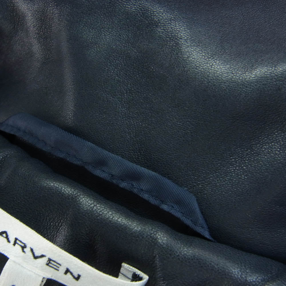 カルヴェン ラムレザー ダブルライダース ジャケット 44【中古】