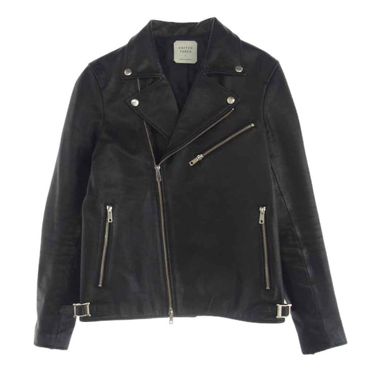 UNITED TOKYO ユナイテッドトウキョウ 405352004 カウレザー ダブルライダース レザー ジャケット ブラック系 1【中古】