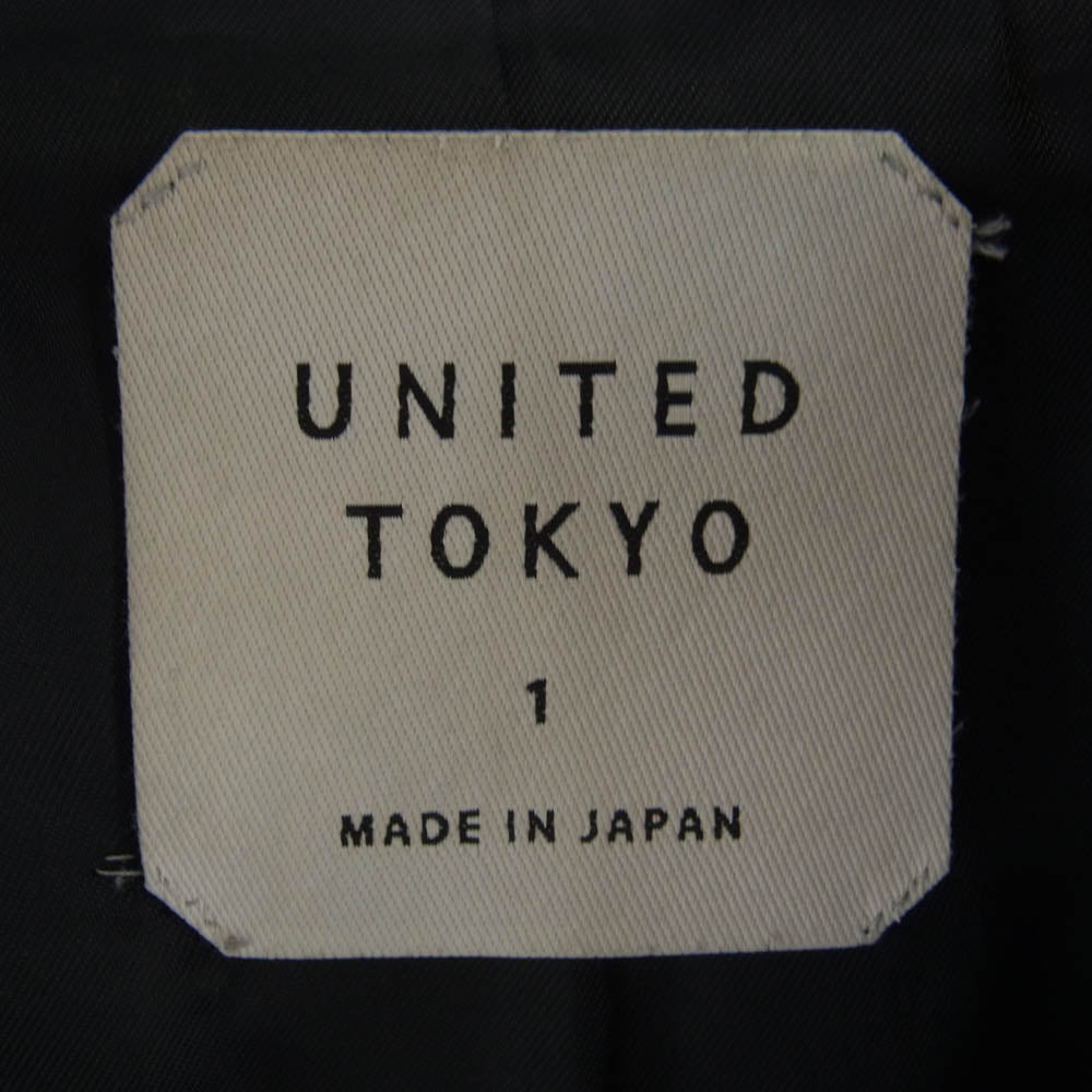 UNITED TOKYO ユナイテッドトウキョウ 405352004 カウレザー ダブルライダース レザー ジャケット ブラック系 1【中古】