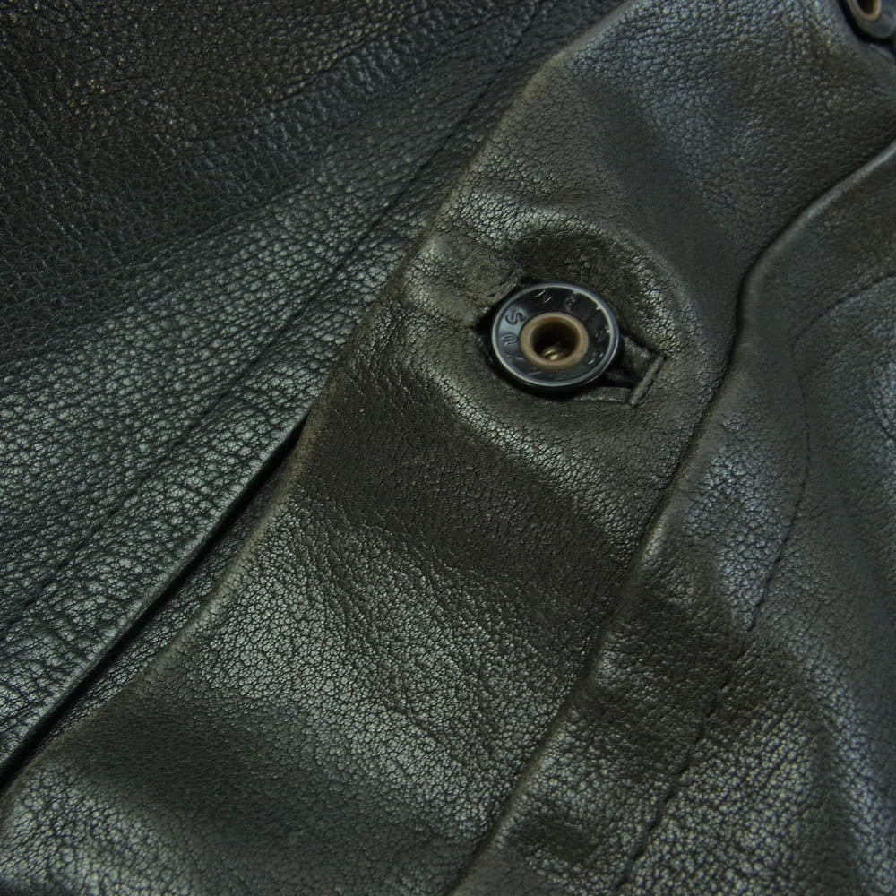 ネクサスセブン CRUSADER LEATHER JKT MAD MAXX 裏地スカーフ クルーザー レザー ジャケット ブラック系 44【中古】