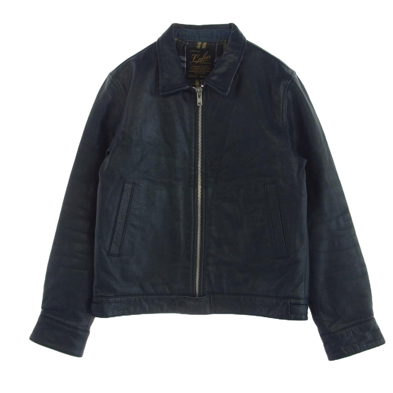 NEIGHBORHOOD ネイバーフッド 15AW LUKER BY NEIGHBORHOOD DALTON ルーカーバイ ネイバーフッド コーデュロイ レザー ジャケット ネイビー系 S【中古】