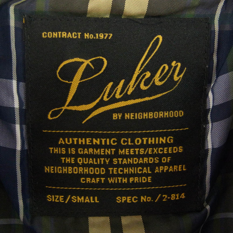 NEIGHBORHOOD ネイバーフッド 15AW LUKER BY NEIGHBORHOOD DALTON ルーカーバイ ネイバーフッド コーデュロイ レザー ジャケット ネイビー系 S【中古】