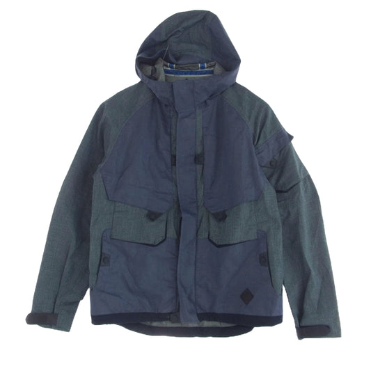 MONCLER モンクレール 141-09H-41009-35 W white mounteneering ホワイトマウンテニアリング PUKU 異素材切替 マウンテンパーカー ジャケット グレー系 1【中古】