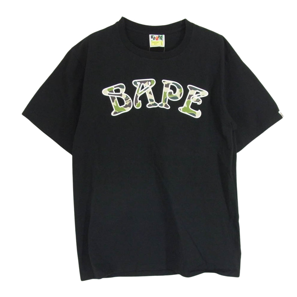 A BATHING APE アベイシングエイプ ABC CAMO BAPE 88 S/S Tee 半袖 Tシャツ ブラック系 L【中古】