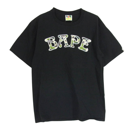 A BATHING APE アベイシングエイプ ABC CAMO BAPE 88 S/S Tee 半袖 Tシャツ ブラック系 L【中古】