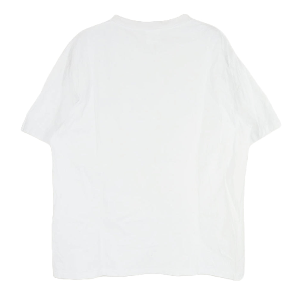 A BATHING APE アベイシングエイプ 3フェイス カレッジ ロゴ 半袖 Tシャツ ホワイト系 L【中古】