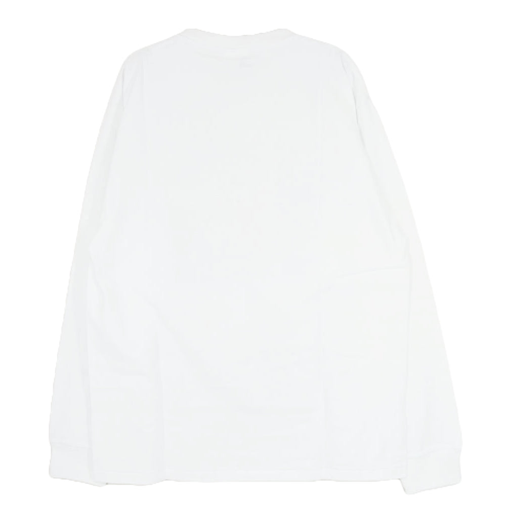 A BATHING APE アベイシングエイプ カレッジ ロゴ ロングスリーブ 長袖 Tシャツ ホワイト系 L【新古品】【未使用】【中古】