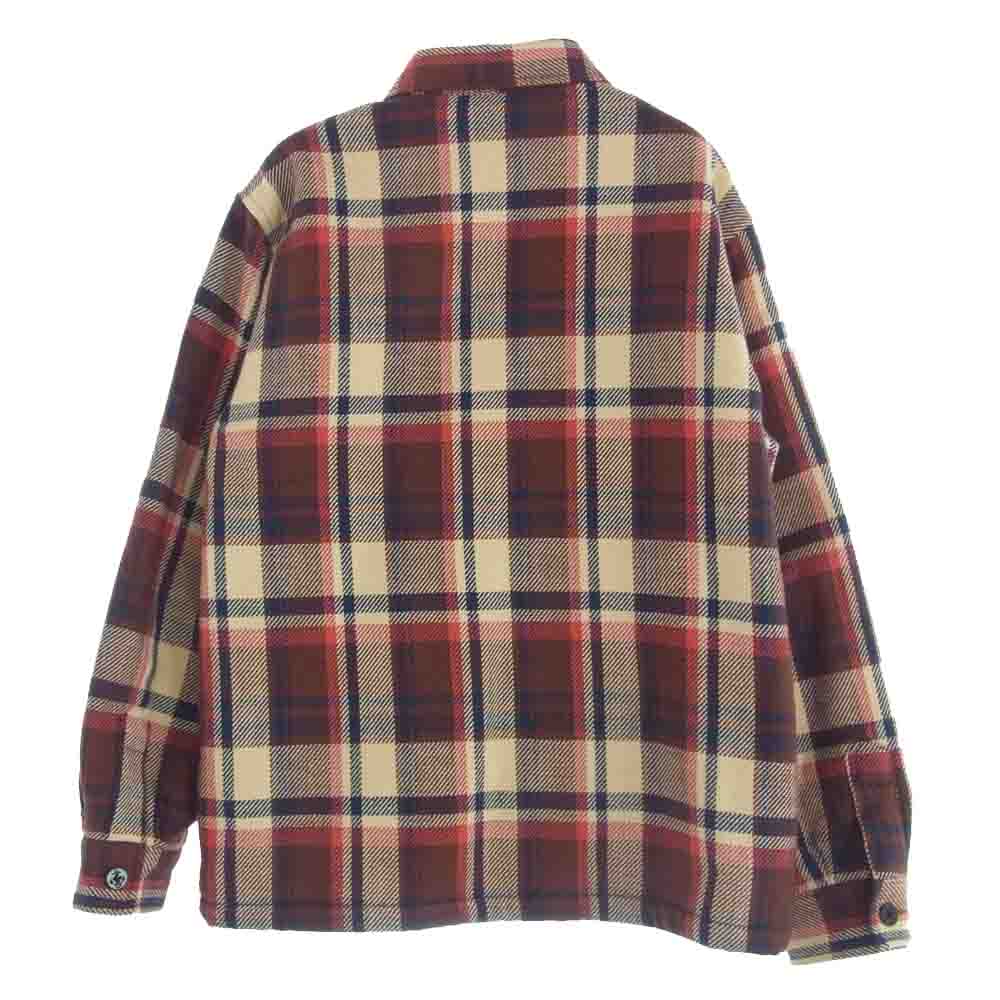 A BATHING APE アベイシングエイプ ラブジェネ チェック CPO ジャケット 裏ボア マルチカラー系 M【中古】