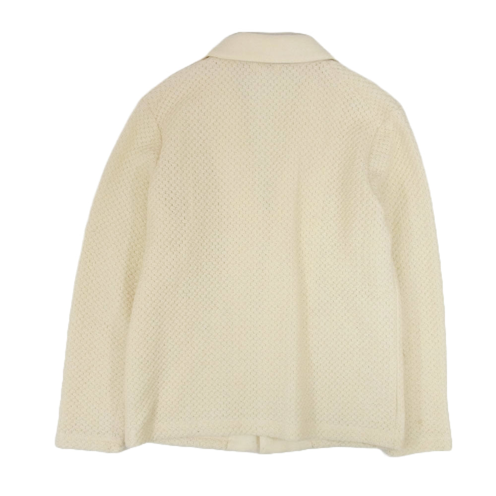 LANVIN ランバン ニット 3B テーラード ジャケット オフホワイト系 48【中古】