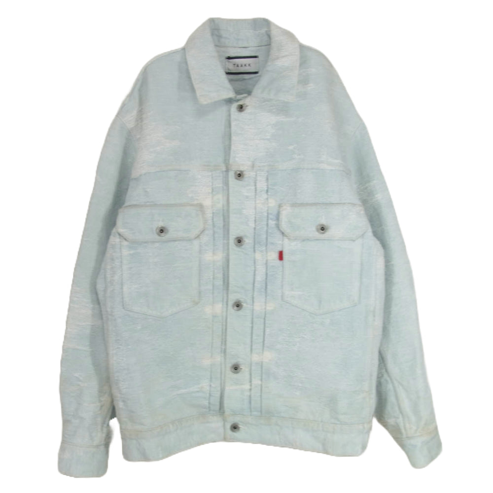 ターク 18SS TA18SS-JK024 CONTRAST DENIM JAQUARD DENIM JACKET デニム ジャケット ブルー系 1【中古】