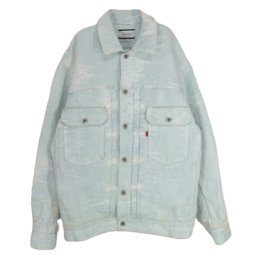 ターク 18SS TA18SS-JK024 CONTRAST DENIM JAQUARD DENIM JACKET デニム ジャケット ブルー系 1【中古】