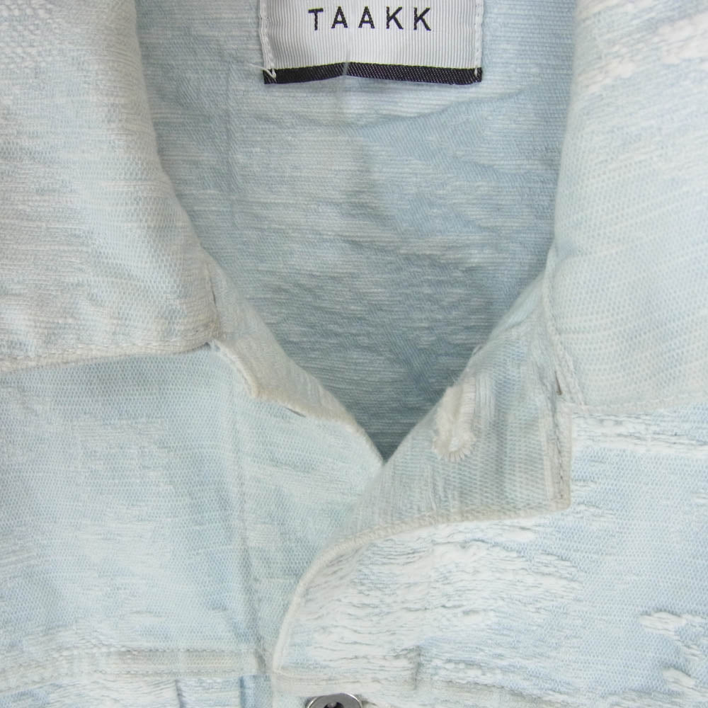 ターク 18SS TA18SS-JK024 CONTRAST DENIM JAQUARD DENIM JACKET デニム ジャケット ブルー系 1【中古】
