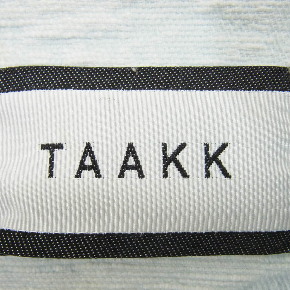 ターク 18SS TA18SS-JK024 CONTRAST DENIM JAQUARD DENIM JACKET デニム ジャケット ブルー系 1【中古】