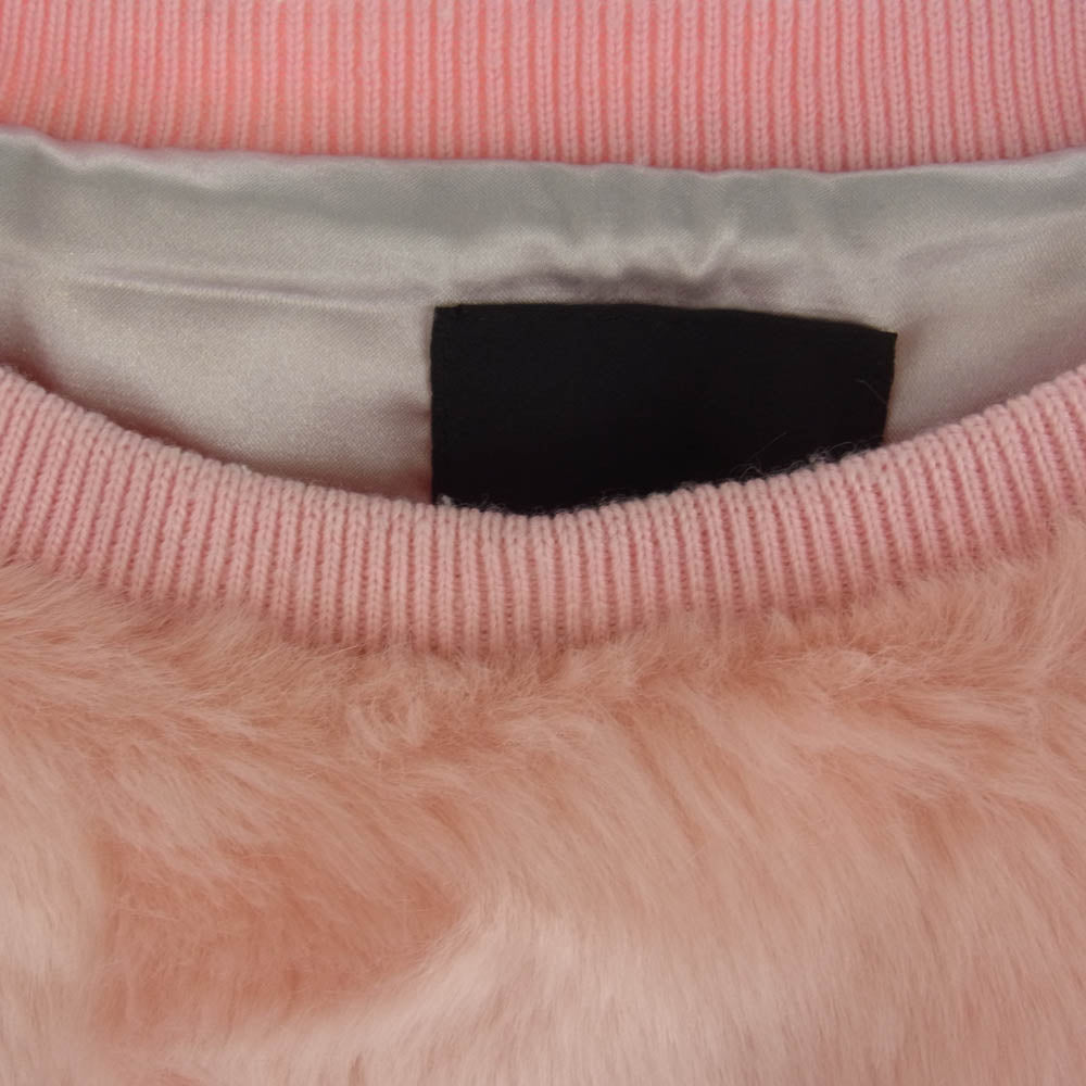 JOYRICH ジョイリッチ ファー スウェット トップス ピンク系 L【極上美品】【中古】