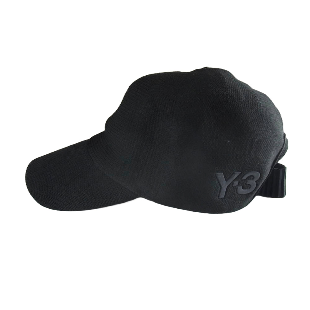 Y-3 Yohji Yamamoto ワイスリー ヨウジヤマモト CD4738 KNIT CAP ニット素材 ベースボール キャップ ブラック系 58㎝【中古】